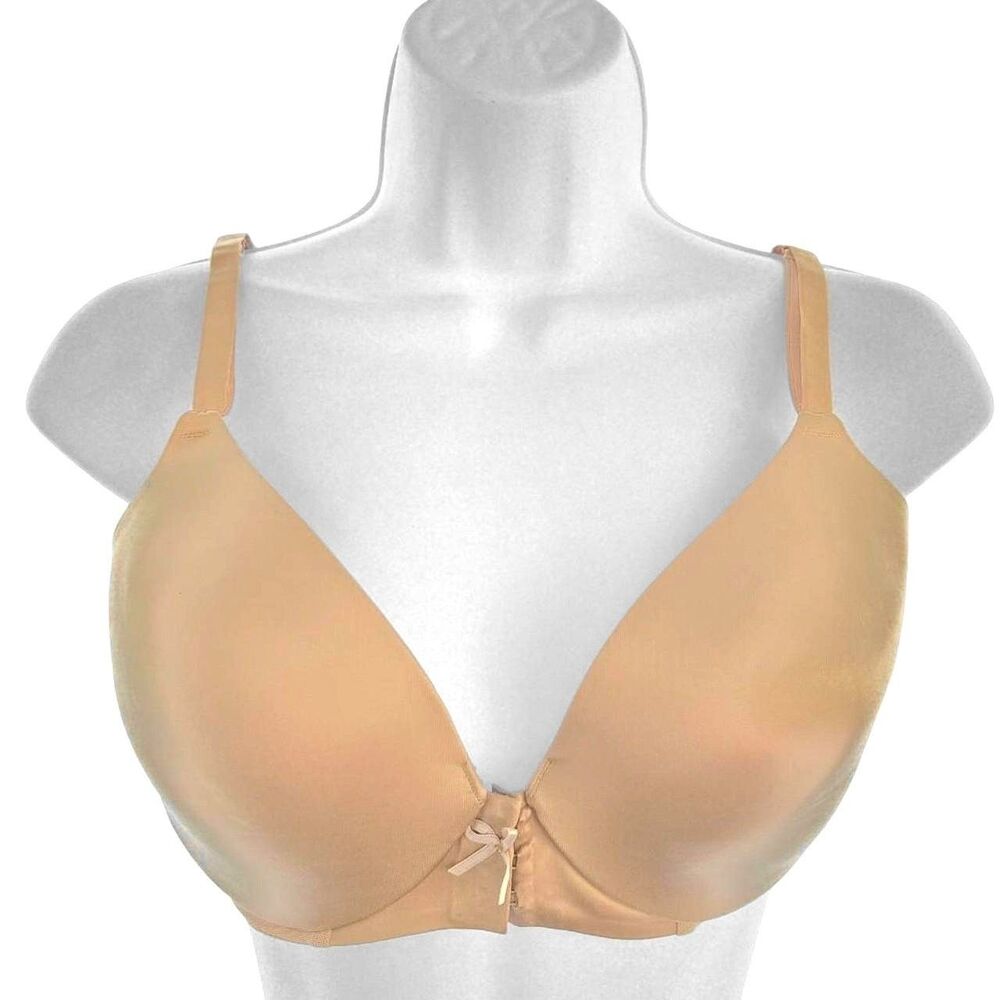 Spanx Brallelujah Bra 34D Front Closure Underwire Contour Padded 216 Beige